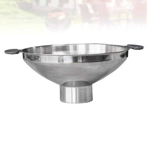 Miniatura 9 de Hemoton Embudo de acero inoxidable de boca ancha con asa para tarros de boca ancha y regular, embudo de mermelada, embudos de cocina, suministros de
