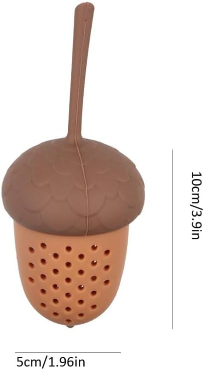 4PCS Acorn Shape Tea Strainer,Silicone Tea Strainer Cute Tea Strainer Tea Bag Strainer Spice Filter Tea Maker for Home