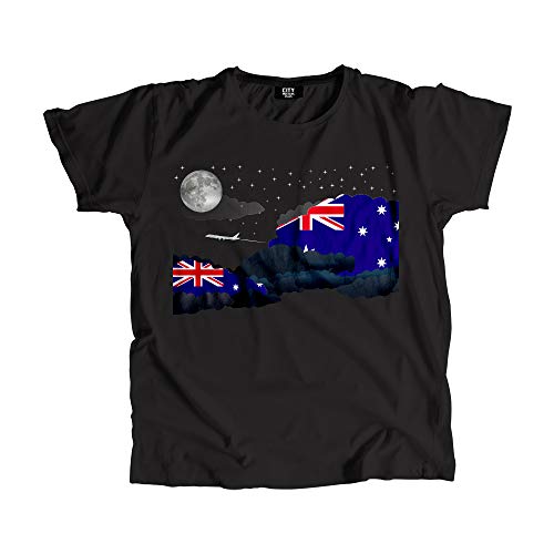 T-shirt Australia Night Clouds de qualité supérieure avec imprimé haut de gamme
