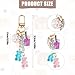 Gosknor 3pcs Bear Keychain, Resin Cute Key Ring Accessories Kawaii Keychain Pendant Keyring Jewelry Candy Color Macarons Bear Gummy Key Chain for Women Girls Christmas Car Decor
