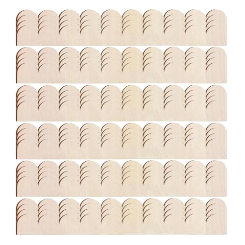 Moldura de madera festoneada | Juego de 24 piezas Molduras de borde en bruto para bricolaje | Borde de madera con un patrón festoneado - para pared armario estante ventana puerta decoraciones
