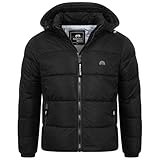 [ Premium Marke + Details ]: Hochwertige Winterjacke, Dezente Markendetails: Logo-Emblem am Oberarm, Rückseite im unteren Bereich, durchgehender Reißverschluss mit Bändchen, zusätzlicher Kinnschutz, angesagte Steppoptik, sportlich eleganter Look