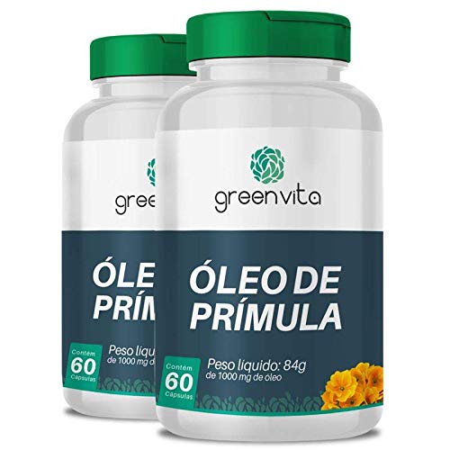 Kit 2 Óleo de Prímula 1000mg Greenvita 60 cápsulas