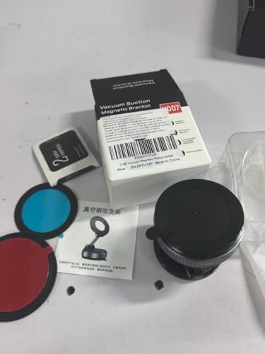 حامل موبايل مغناطيسي للسيارة من دوهيسين، حامل قابل للطي والتعديل بزاوية 360 درجة، حامل موبايل مغناطيسي للسيارة متوافق مع تقنية شحن ماج سيف/ جميع الموبايلات الذكية