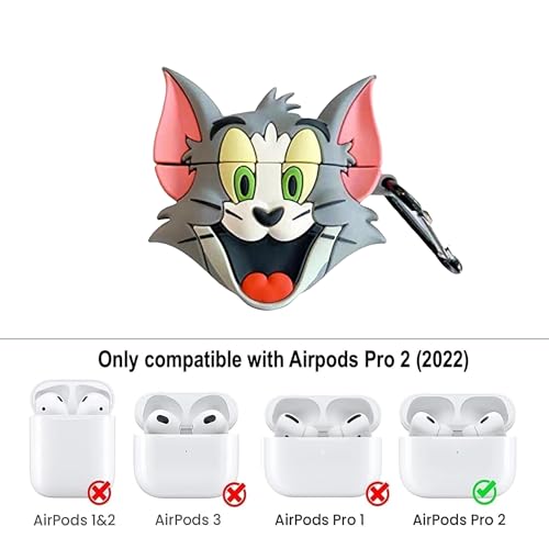 Image of YODI Case Cover for Airpods Pro|Pro 2|Airpods Pro 3|Airpods 4 Pouch, Silicone Cases with Cleaner Kit 360 Drop Protection,Shock-Resistant ((Tamm Cartoon), Airpods Pro /Pro 2)