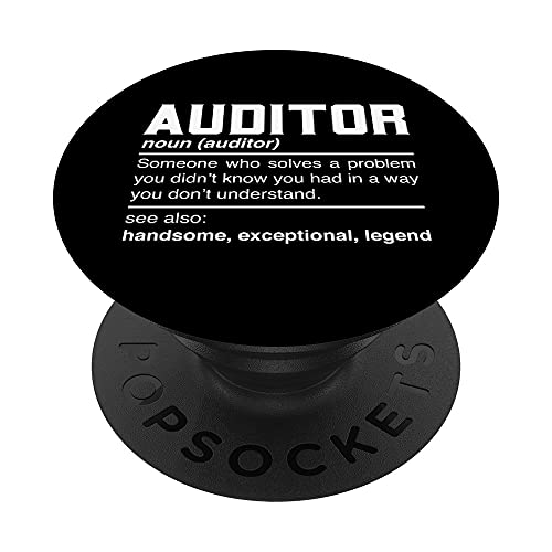 Auditor Definition Design - Audit Controller Audits Noun PopSockets PopGrip Intercambiable