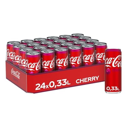 Coca-Cola Cherry - fruchtiges Erfrischungsgetränk mit Kirsch-Geschmack - koffeinhaltiger Softdrink in Einweg Dosen (24 x 330 ml)