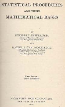 Hardcover Statistical Procedures and their Mathematical Bases [German] Book