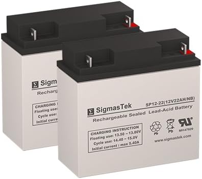 DSR PSJ-4424 Fuente de alimentación DC 4400 Jump Starter Batería de repuesto Juego de 2-12 voltios 22AH NB Terminal por SigmasTek