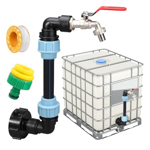 IBC Schwanenhals 3/4\" Auslaufhahn, S60x6 Wasserhahn Absperrhahn, IBC Tank Zubehör, IBC Adapter, Regenfass Auslaufhahn IBC, IBC Wasserhahn Verbinder Zubehör für Regentonne, Tank, Regenfass IBC Schwanenhals 3/4\" Auslaufhahn, S60x6 Wasserhahn Absperrhahn, IBC Tank Zubehör, IBC Adapter, Regenfass Auslaufhahn IBC, IBC Wasserhahn Verbinder Zubehör für Regentonne, Tank, Regenfass