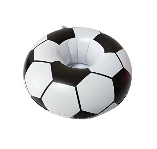 Preisvergleich Produktbild DMGF Aufblasbarer Getränkehalter, Pool-Fußball-Getränkehalter Schwimmt Swimmingpool-Partei-Wasser-Schalen-Ha... 16 Stücke 22 * 8Cm