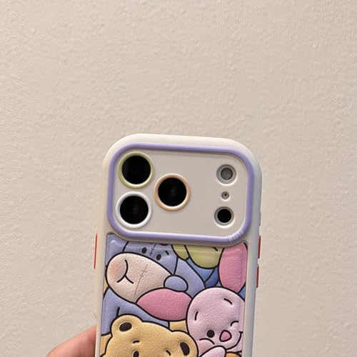 NATEROSO Compatible with iPhone 17 Pro Cute Case, Kawaii Phone Case TPU Leather Zoo Cartoon case Soft Rubber Shockproof Protective for iPhone 17 Pro Case Cover for Women Girls by NATEROSO - Used condition - Image 5