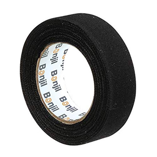 Bonjil Cotton Friction Tape/Insulation Black Tape (1 roll) 18mmX9mtr