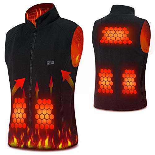 Vinmori USB Heated Vest, 5 Heating Panels Washable Heating Clothing (No Battery)