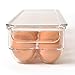 Totally Kitchen Egg Holder for Refrigerator, Fridge Organizers and Storage Clear, BPA-Free Plastic Storage Containers with Lid & Handles, 14 Eggs Tray Bins