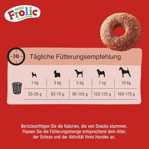 Frolic Mini Hunde Trockenfutter für kleine Hunde mit frischem Rind 4x1,5kg