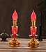 Omeet Led Retro Chinese Candle lamp Vintage Style Retro Nostalgic Ancient Chinese Style Buddhist Supplies - 1 Pair