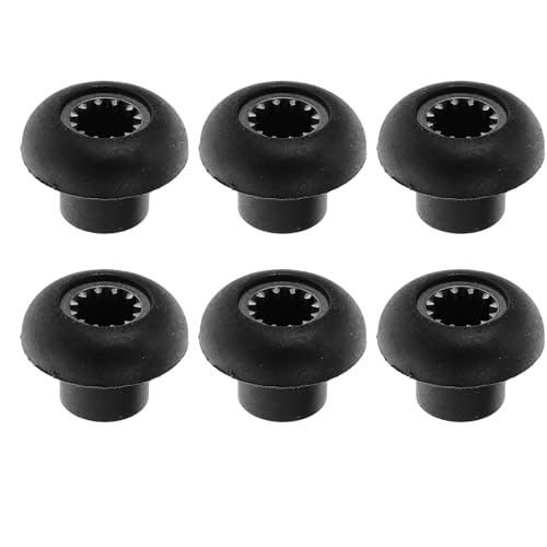 Zerodeko 6 Piezas de Repuesto para Licuadora Acoplamiento de 12 Dientes, Cabezal en Forma de Hongo, Altura 29 Mm, Kit Compatible para Mezcladoras Eléctricas, Piezas de Transmisión