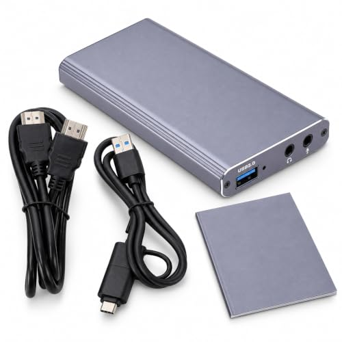 MENDUNER Video Card 4K 60fps USB 3.0, Low Latency Adapter, for Streaming