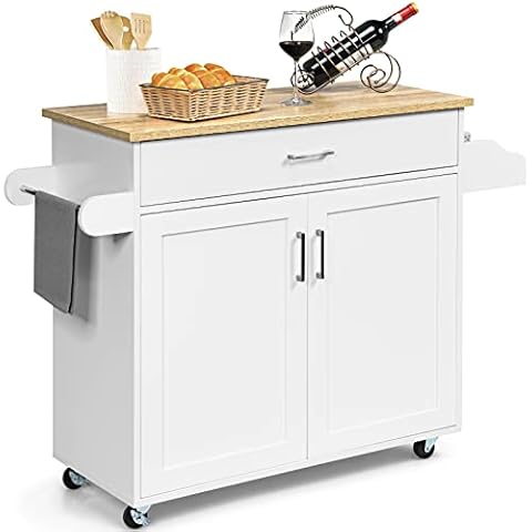 Giantex Carrito de Cocina con Toallero y Estante para Especias Cover