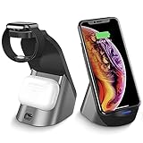 Carga de seguridad y protección múltiple: nuestro cargador inalámbrico tiene certificación Qi y está equipado con un chip inteligente. Se apaga automáticamente después de que tu dispositivo esté completamente cargado para evitar la sobrecarga de la batería del dispositivo. Con protección contra sobrecorriente, sobretensión y sobrecalentamiento, así como función de detección de cuerpos extraños. La parte trasera de la base está equipada con un agujero de ventilación para garantizar una carga segura del dispositivo