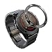 Produktbild Watch Ring Kompatibel für Garmin Fenix 5X/5X Plus Bezel Ring Adhesive Cover Hülle Anti Scratch Stainless Steel Schutzfolie Panzerglas Panzerglasfolie Gehärtetem Glas Displayschutzfolie (Schwarz)