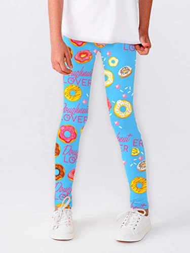 Luouse Toddler Girls Cute Stretch Workout Leggings Little Kids Slim Footless Yoga Pants 3 Packss Sets Ankle Length Size 8T - 9T #TOP2