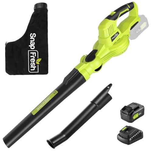 SnapFresh Cordless Blower & Vacuum 2-in-1 with Battery