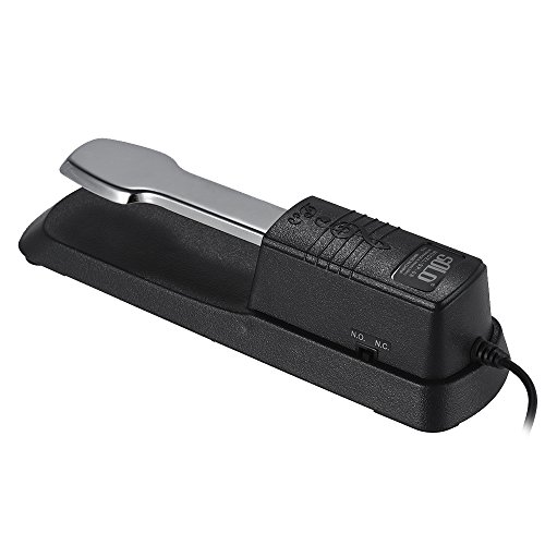 Universal Piano Sustain Pedal Pedal Pad Pedal Teclado com 6.35mm Plug para Yamaha Roland Órgão Eletr