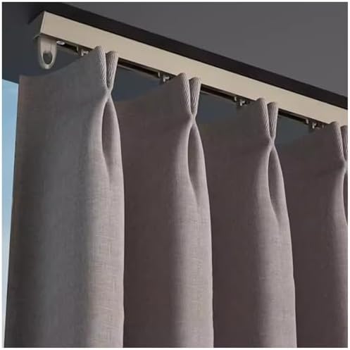 Ceiling Curtain Track for Extra Wide Windows, No Drill / Drill Ho...