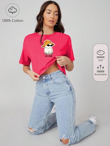 Image of KOTTY Women's Solid Oversized Fit T-Shirt