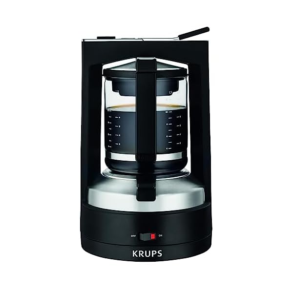 Krups KM4689 Filterkaffeemaschine T8 | 850 Watt | Automatische Abschaltung | 8-12 Tassen | Beleuchteter Ein-/ Ausschalter | Schwarz