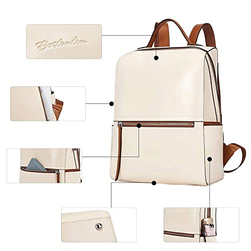 Bostanten Genuine Leather Backpack Purse And Women Leather Wallet Rfid Blocking Small Bifold Zipper Pocket Wallet #TOP3