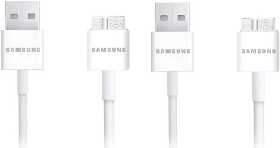 Samsung USB Data Cable for Samsung, 2 Pack - Non-Retail Packaging - White