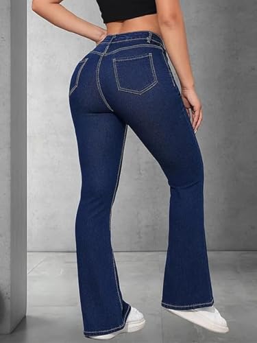 Image of ADBUCKS Women's Wide Leg Fit High Rise Jeans II Bootcut Jeans II