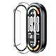 Lemxiee Case für Xiaomi Smart Band 10 hülle mit Panzerglas,Transparentes Acryl Schutzhülle Schutzfolie