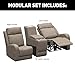 Thomas Payne Signature Seismic Series Driftwood RV Theater Seating Recliner Set with 12