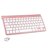 Mini Wireless Keyboard Small Computer Wireless Keyboards Slim Compact External Keyboard for Laptop...