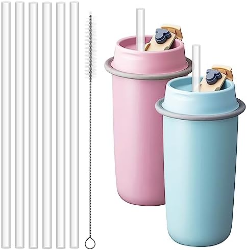 NiHome Silikon Strohhalme 14-tlg. - Extra Lang Für Stanley Tumbler