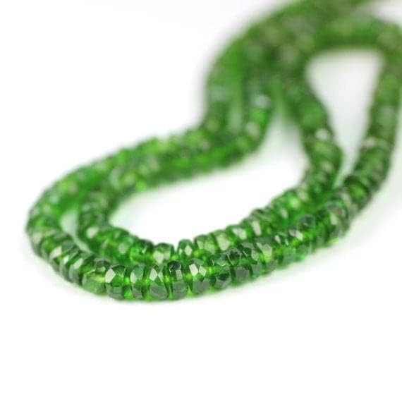 Chrome Diopside Facetté Vert Véritable pour Joaillerie de Luxe