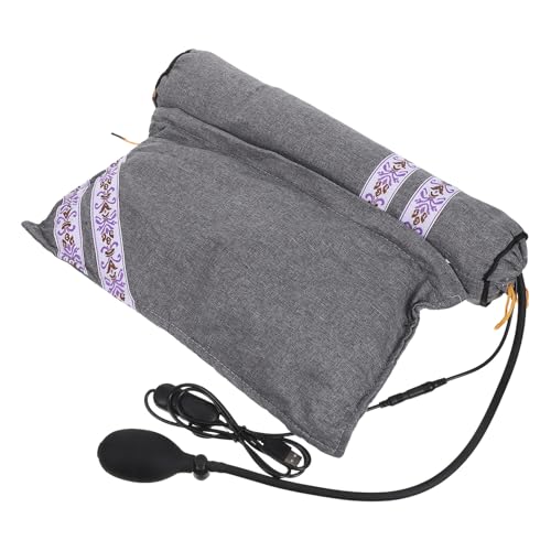 Milisten Heated Neck Pillow: Adjustable Electric Neck Heating Pillow - USB Powered Supportive Cushion for Vehicle Plane - Thermal Compress Heated Wrap