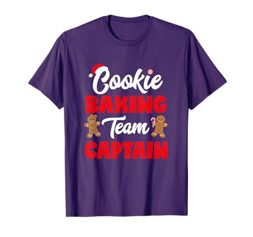 Christmas Baking Team Captain Shirt Holiday Cookie Tee T-Shirt