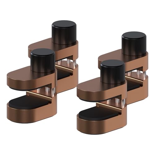 MMOBIEL Herramienta de reparación de Pantallas LCD con 4 Clips metálicos Ajustables encolados, para teléfonos Inteligentes, Ordenadores de sobremesa y portátiles, y Libros electrónicos - Bronce