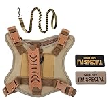 HAPINARY Taktischer Haustiergürtel Taktische Weste Katzenleine Für Abenteuer Sicheres Führgeschirr Verstellbares Westengeschirr Verstellbares Katzengeschirr Und Leine Für Kätzchen