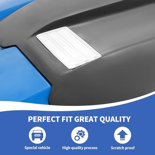RAZPOY Hood Scoop Panel Cover Trim Compatible with Chevy Silverado 2022-2024 Exterior Accessories Chrome by RAZPOY - Image 4