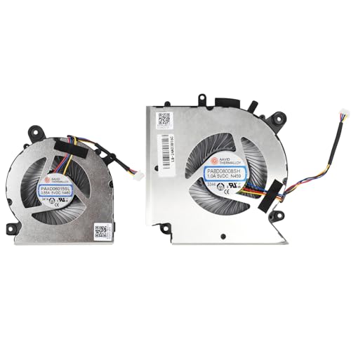 Ventilador de refrigeración CPU + GPU de repuesto para MSI Katana GF76 GF66 GL66 MSI Katana 11SC, 11UG 11UE 11UD 11UC, P/N: PABD08008SH N459 PAAD06015SL N460, MS-1581 MS-1582 1583 , MS-17 L1 MS-17L2