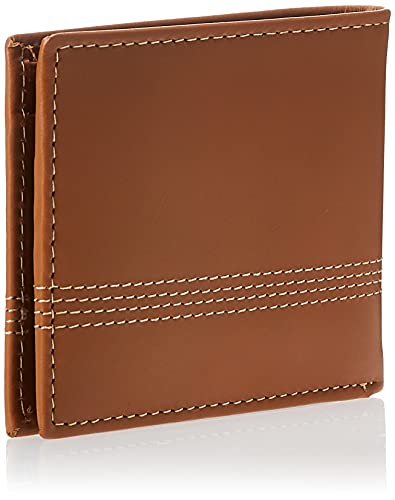 Timberland Men's Leather Slimfold Wallet With Matching Fob Gift Set, Tan, One Size #TOP3