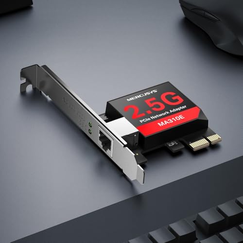 Tarjetas PCIe 2.5 Gbps Mercusys MA310E con puerto RJ-45 para Windows y Linux 2