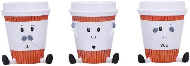 Three Wise Coffee Cups - Hear No, Speak No, See No Evil Figurines