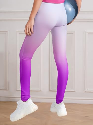 Kids Girls Ice Skating Pants Gymnastics Dance Leggings Rhinestone Pants Yoga Training Tights4